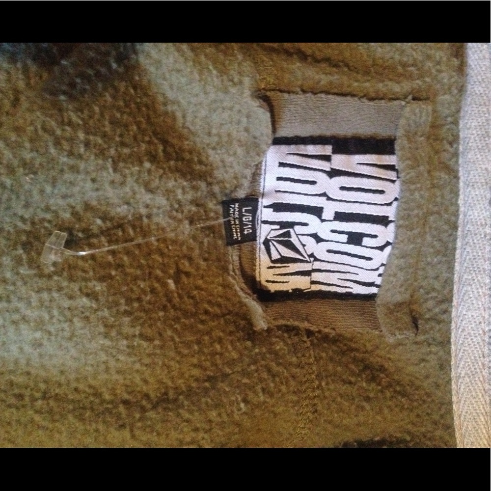 NWOT- Volcom Rollcall Zip-up Tie around Jr W Hoodie - Picture 8 of 8